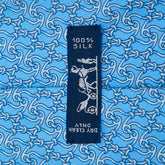 エルメス ネクタイ ライトブルー シルク メンズ HERMES 【中古】